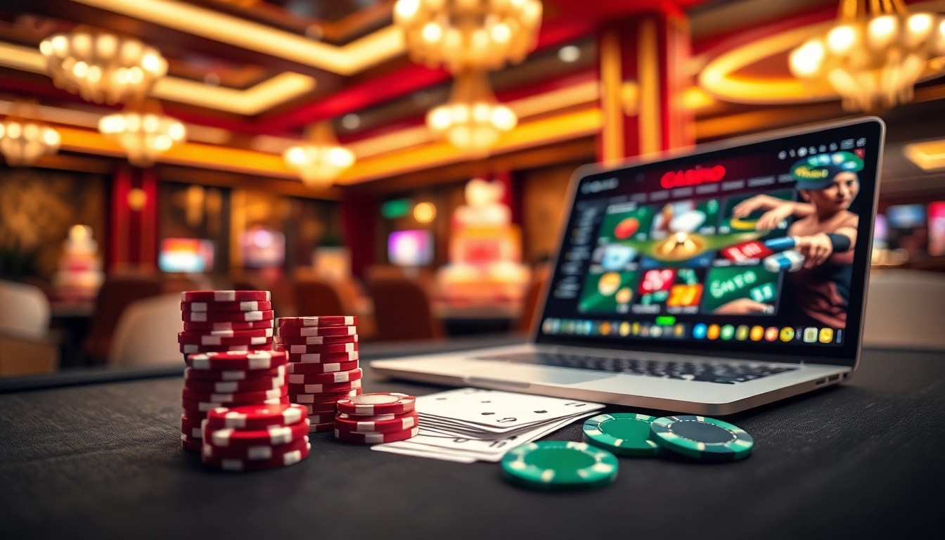 jouer au meilleur casino en ligne français sur une table de jeux avec des jetons et des cartes