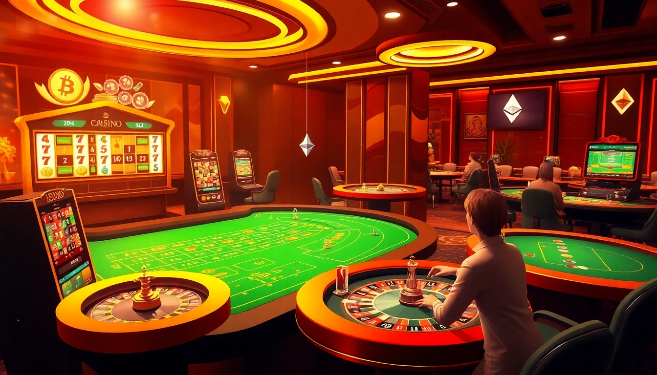 Experience the thrill of casino en ligne crypto with virtual gaming and cryptocurrency interactions.