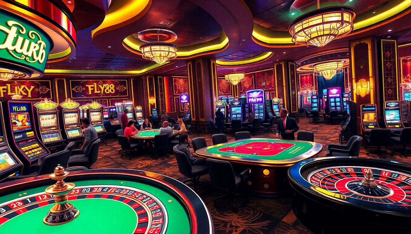 Experience the thrill of FLY88 with exciting table games and lively slot machines.