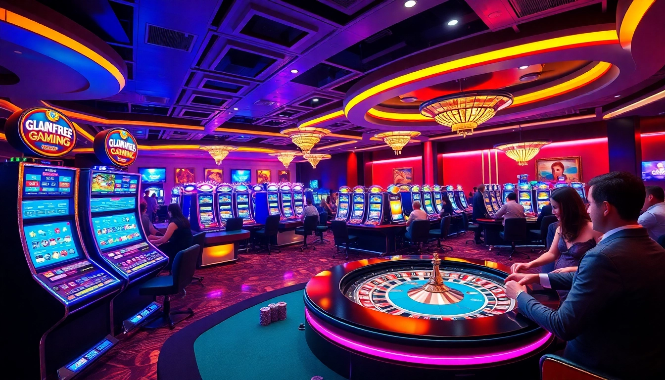 Exciting gameplay at https://88clb.diy/ with vibrant casino tables and enthusiastic gamblers.