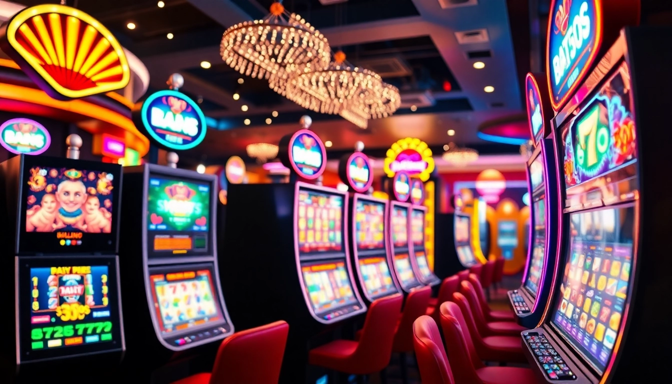 Gagnez avec des machines à sous en ligne argent réel dans un casino animée.